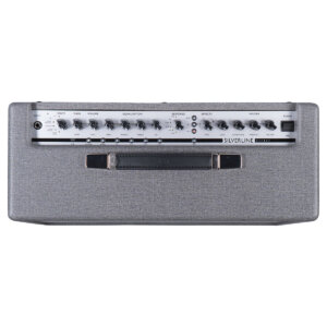 top view of Silverline Deluxe electric guitar digital amp