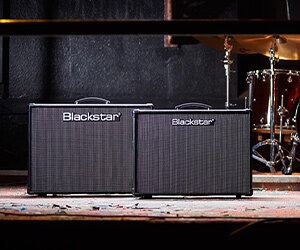 Les amplis Blackstar ID:Core High Power sur scène devant la batterie
